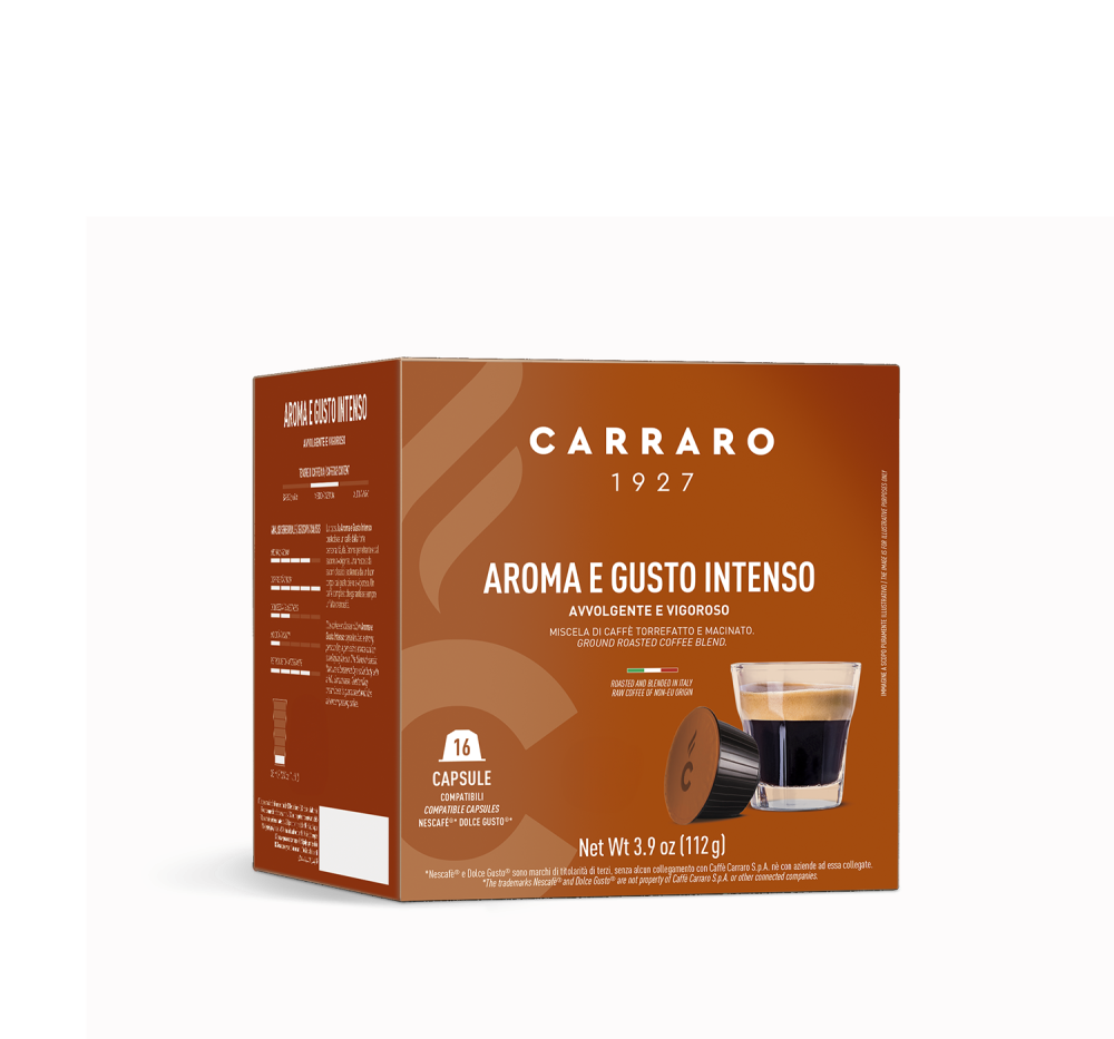Aroma e Gusto Intenso – 16 capsule compatibili Dolce Gusto®* - Caffè Carraro