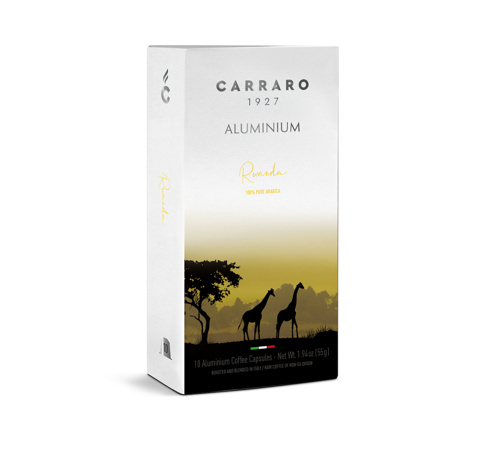 Rwanda – 10 capsule Aluminium compatibili Nespresso®* - Caffè Carraro