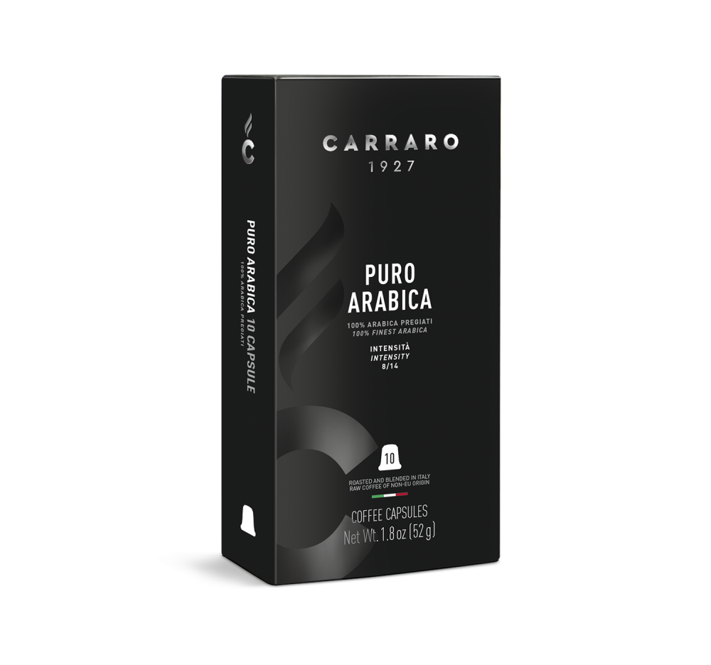 Puro Arabica – 10 capsule compatibili Nespresso®* - Caffè Carraro