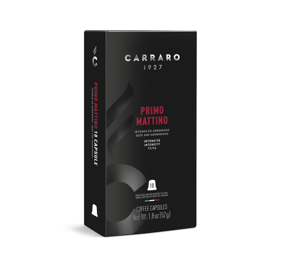 Primo Mattino – 10 capsule compatibili Nespresso®* - Caffè Carraro