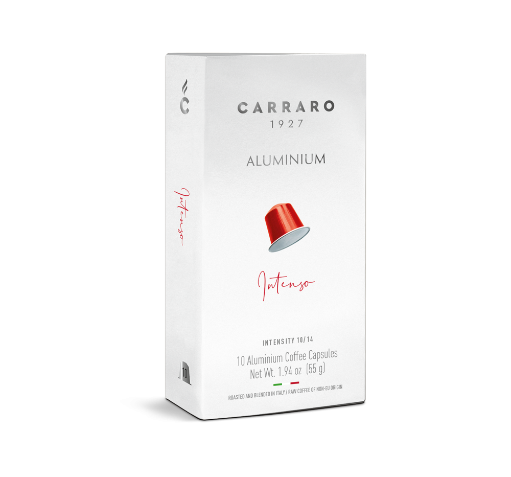 Intenso – 10 capsule in alluminio compatibili Nespresso®* - Caffè Carraro