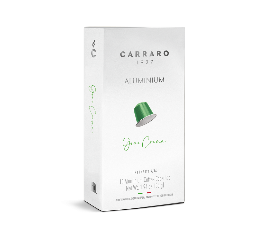 Gran Crema – 10 capsule in alluminio compatibili Nespresso®* - Caffè Carraro