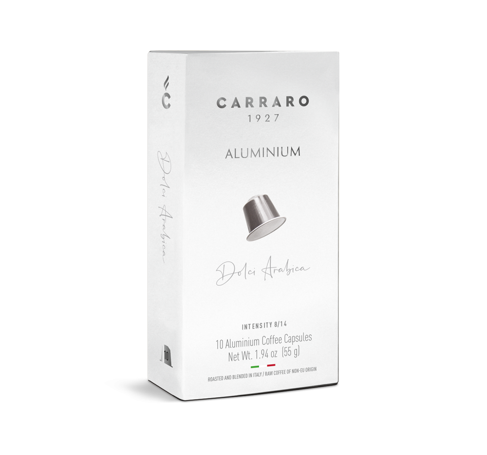 Dolci Arabica – 10 capsule in alluminio compatibili Nespresso®* - Caffè Carraro