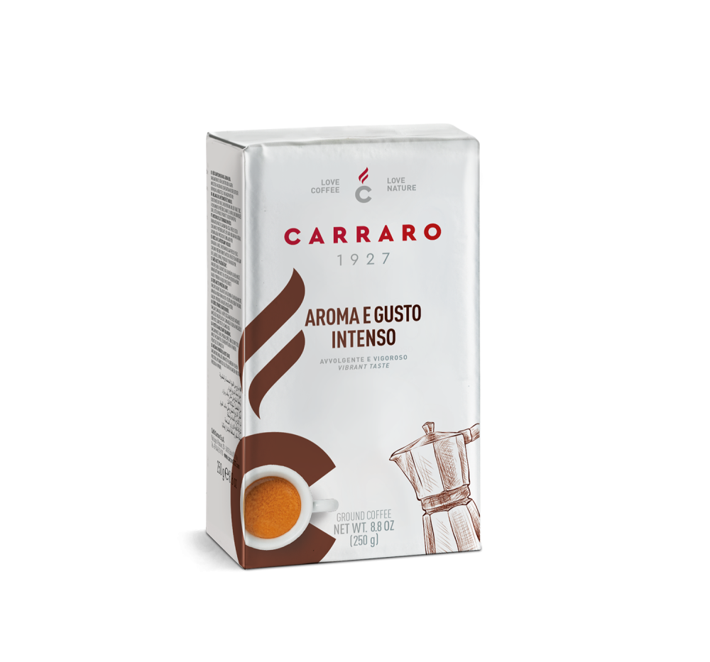 Aroma e Gusto Intenso – caffè macinato 250 g - Caffè Carraro