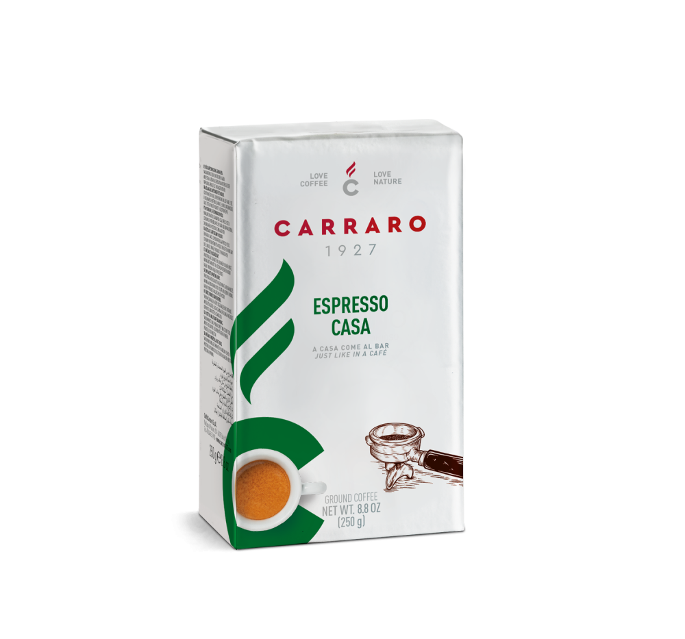 Espresso Casa – ground coffee 250 g - Caffè Carraro