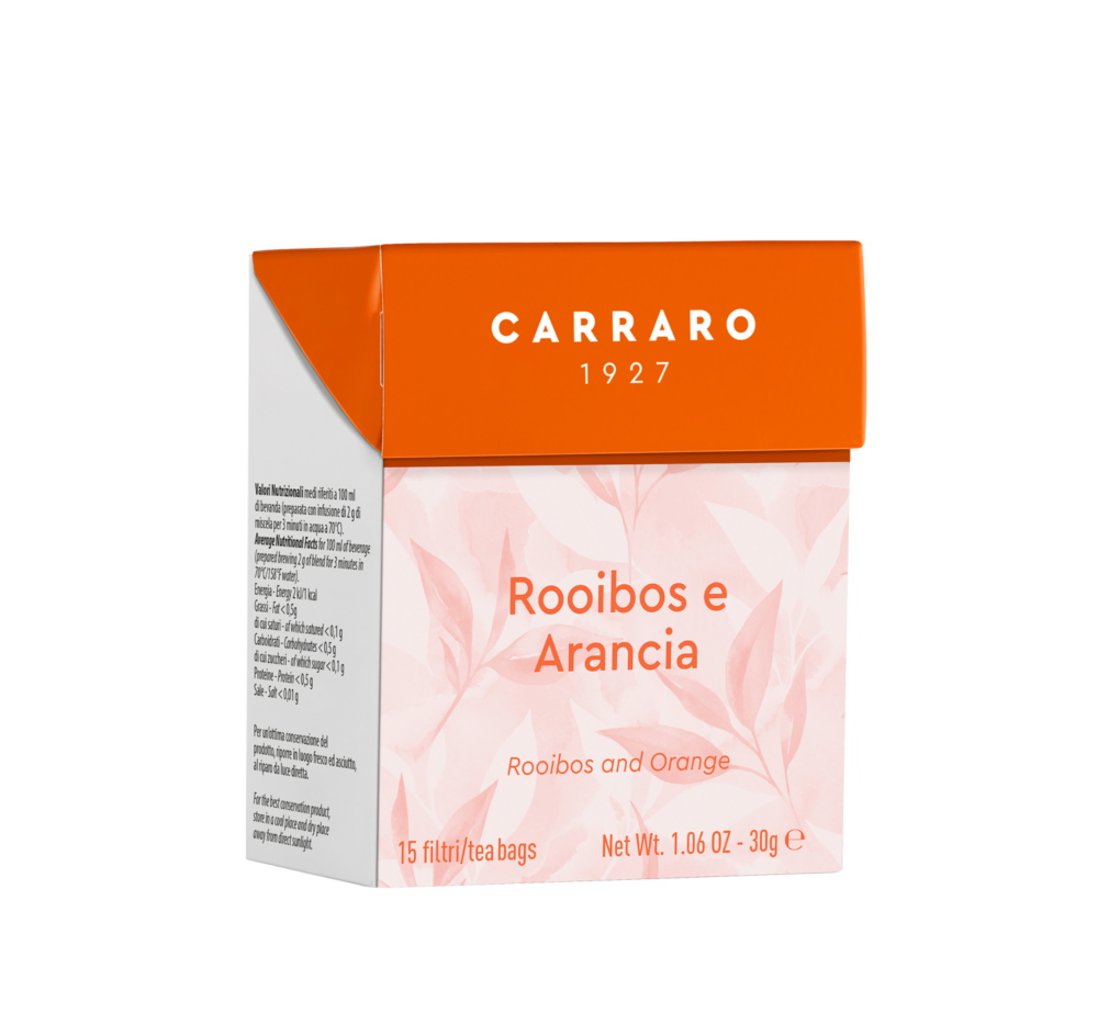 Rooibos e arancia – 15 bustine - Caffè Carraro