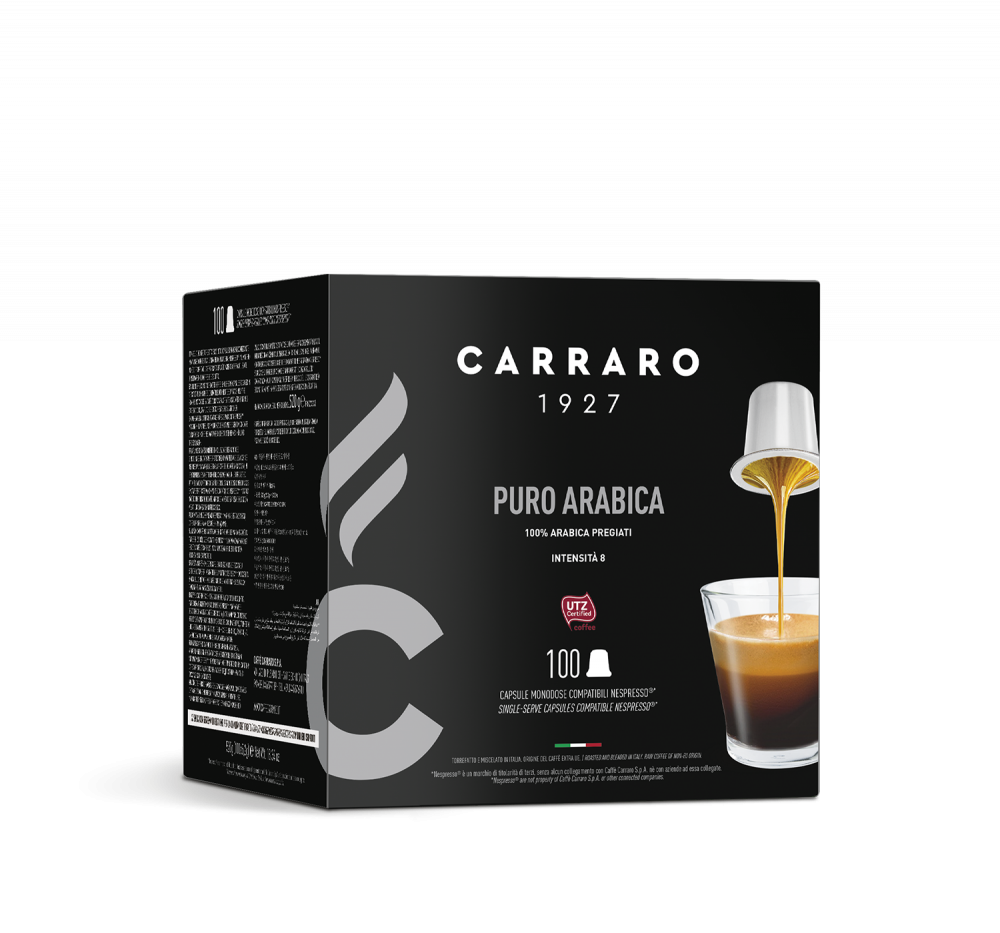 Puro Arabica – 100 Nespresso®* compatible capsules - Caffè Carraro