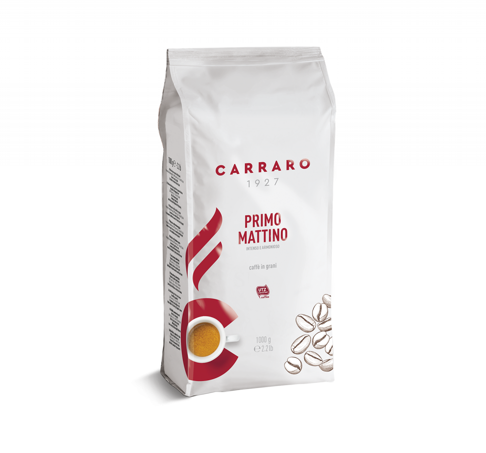 Primo Mattino – caffè in grani 1000 g - Caffè Carraro
