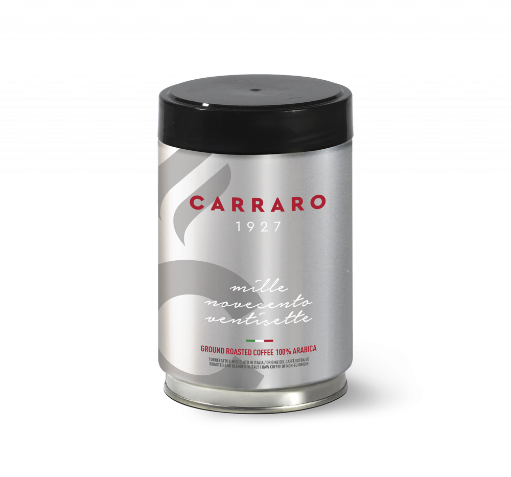 1927 – Ground coffee tin packed 250 g - Caffè Carraro