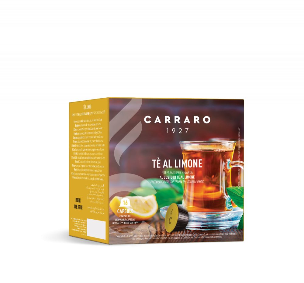 Tè al limone  – 16 Dolce Gusto®* compatible capsules - Caffè Carraro