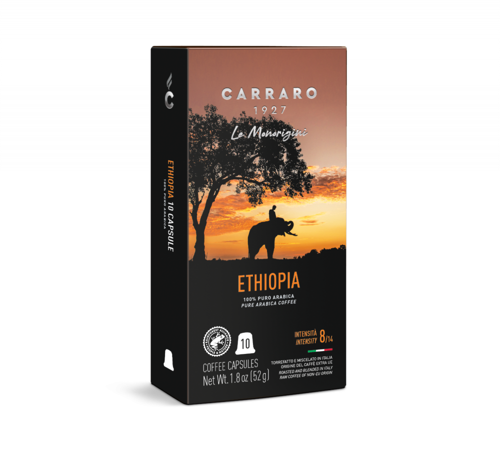 Ethiopia – 10 Nespresso®* compatible capsules - Caffè Carraro